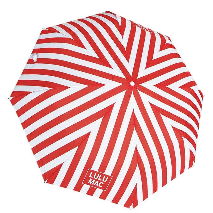 Lulu Mac Umbrella- Red/White Stripe