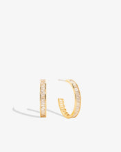 Load image into Gallery viewer, Bryan Anthonys Mom Baguette Midi Hoop Earrings