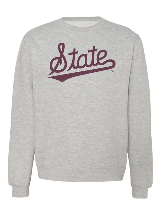 State Script Sweatshirt in Heather Grey