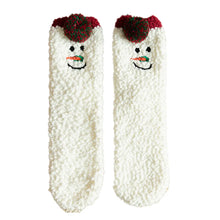 Load image into Gallery viewer, Do You Wanna Build a Snowman Ornament Gift Fuzzy Socks