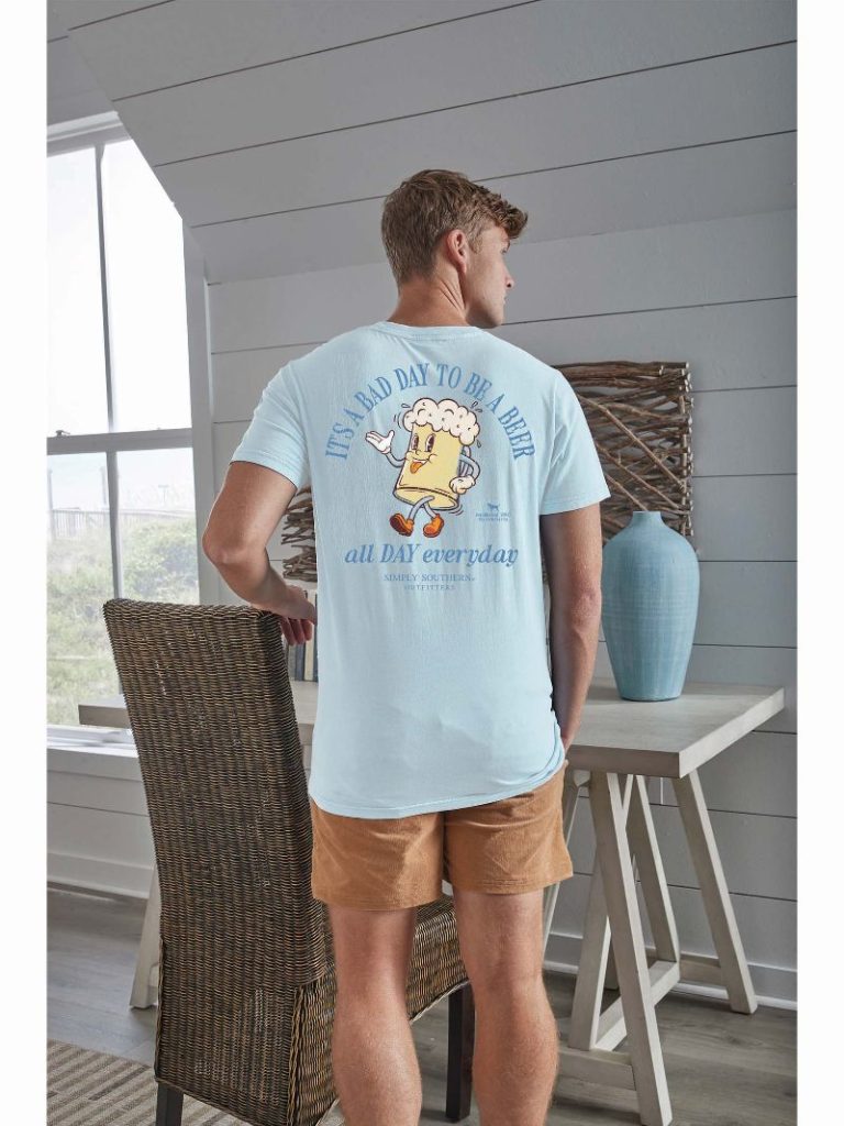Simply Southern Men's Bad Day To Be A Beer SS Tee
