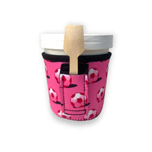 Load image into Gallery viewer, Pink Soccer Pint Size Ice Cream Handler