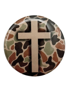 Versible River Rock Camo + Cross Tap to Pray Sticker