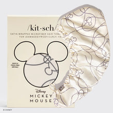 Load image into Gallery viewer, Kitsch &amp; Mickey and Minnie Satin-Wrapped Hair Towel