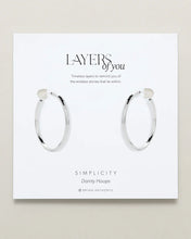 Load image into Gallery viewer, Simplicity Dainty Hoop Earrings Silver