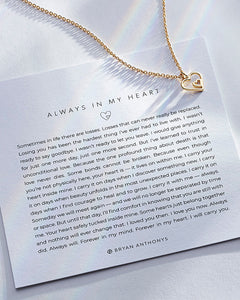 Always In My Heart Necklace Gold