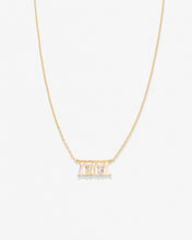 Load image into Gallery viewer, Bryan Anthonys Mom Baguette Dainty Necklace in Gold