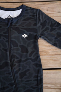 Burlebo Black Camo Baby Zip Up