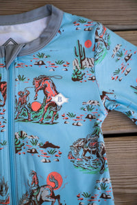 Burlebo Cowboy Up Baby Zip Up