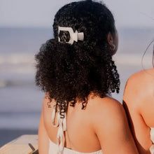 Load image into Gallery viewer, Teleties Small Flat Square Clip in Coconut White