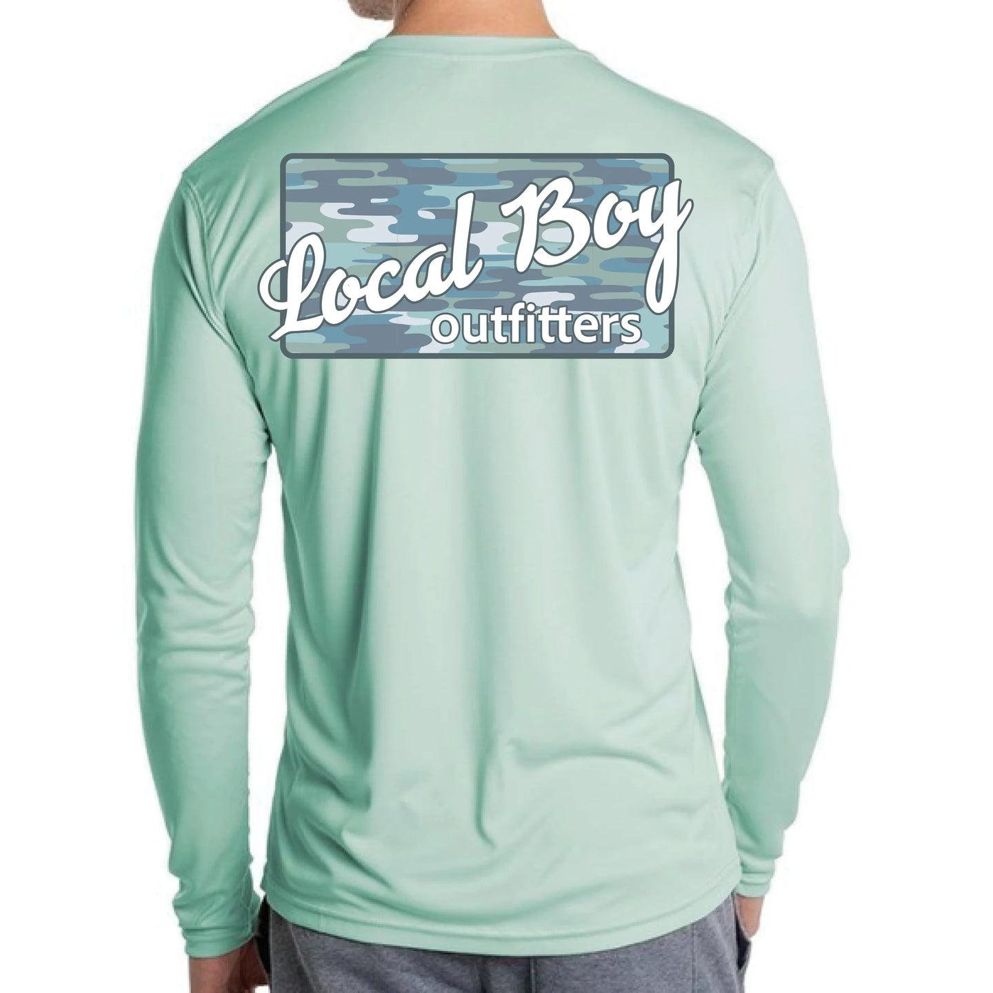 Local Boy Blue Bayou Plate Graphic Performance Shirt