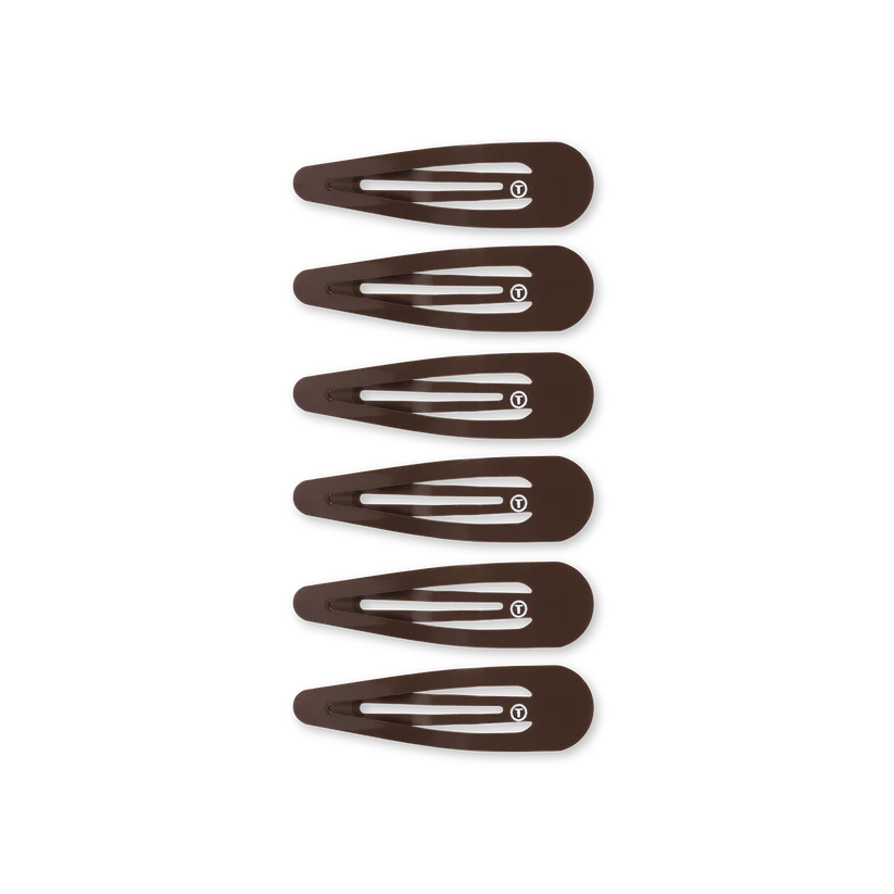 Teleties Snap Clip in Brown