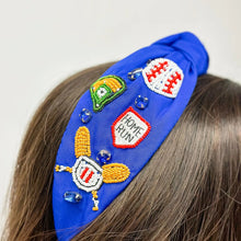 Load image into Gallery viewer, &#39;Home Run&#39; Beaded Baseball Embellished Headband