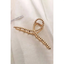 Load image into Gallery viewer, Living on Love Gold Twist Hair Clip