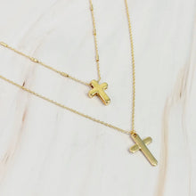 Load image into Gallery viewer, Lovely Days Gold Chain Cross Necklace Set