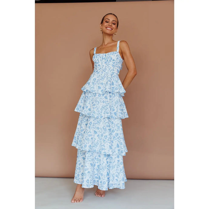 All Tied Up Tiered Maxi Dress