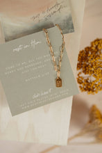 Load image into Gallery viewer, Dear Heart Rest in Him Mini Tag Necklace