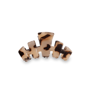 Teleties Classic Tiny Hair Clip in Blonde Tortoise