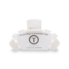 Load image into Gallery viewer, Teleties Classic Small Hair Clip in Coconut White