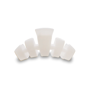 Teleties Classic Small Hair Clip in Coconut White