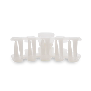 Teleties Classic Small Hair Clip in Coconut White