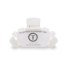 Load image into Gallery viewer, Teleties Classic Medium Hair Clip in Coconut White