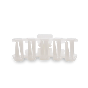 Teleties Classic Medium Hair Clip in Coconut White