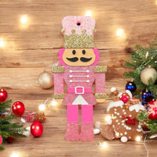 Load image into Gallery viewer, Pink Nutcracker Car Freshie in Christmas Cookie