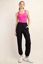 Load image into Gallery viewer, Lost in My Fairy Tale Scuba Cargo Joggers Black