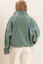 Load image into Gallery viewer, I'm All You Need 1/2 Zip Fleece Pullover in Pistachio