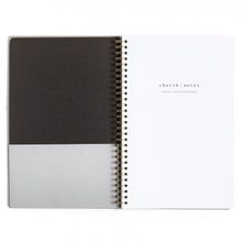 Load image into Gallery viewer, Church Notes Black Notebook