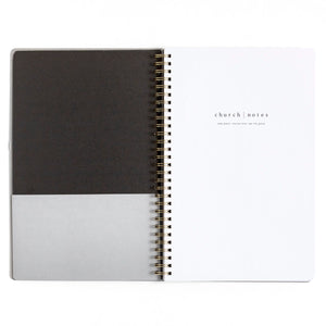 Church Notes Black Notebook