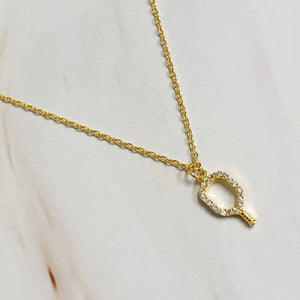 Club Pickleball Dainty Gold Necklace