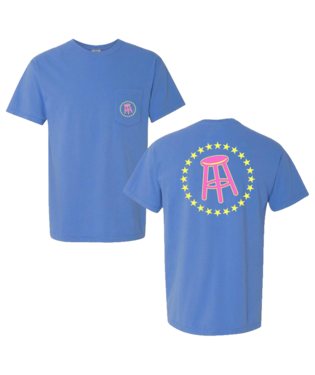 Barstool Sports Stool & Stars SS Pocket Tee in Blue