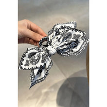 Load image into Gallery viewer, One Too Many Paisley Floral Print Bow Knot Hair Clip