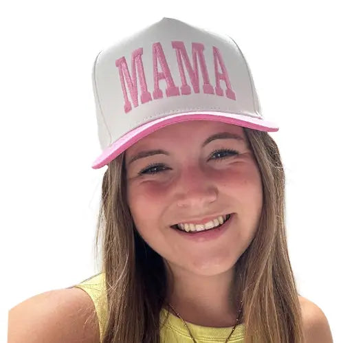 Lulu Mac Grey Mama Cap in Pink