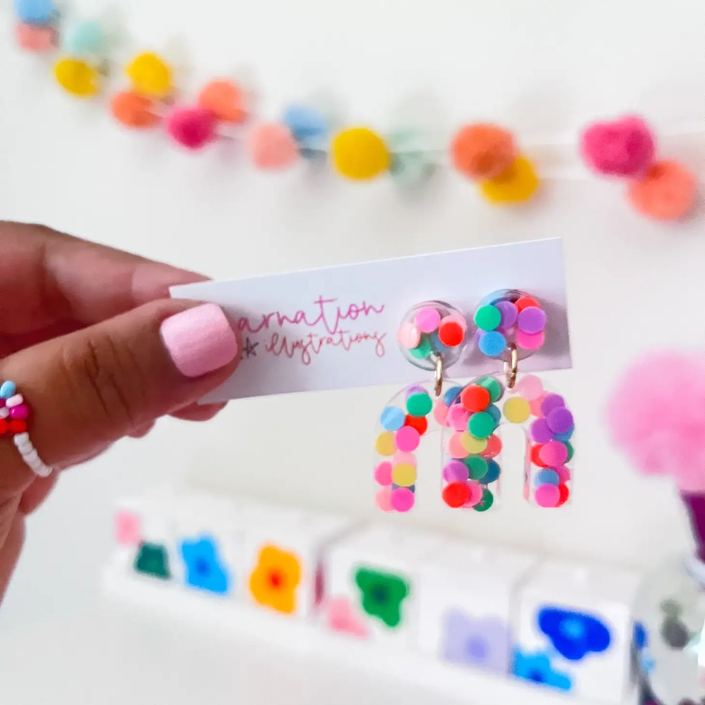 One And Only Confetti Earrings