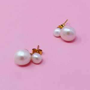 Who I Used to Be Classic Double Pearl Earrings