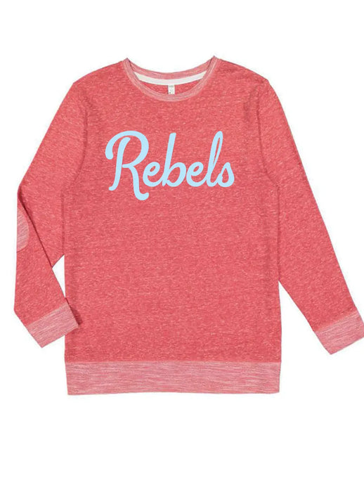 Rebels Script Sweatshirt in Red