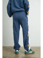Load image into Gallery viewer, Don&#39;t Let Me Down Color Sweatpants with Star Detail in Grey/Navy