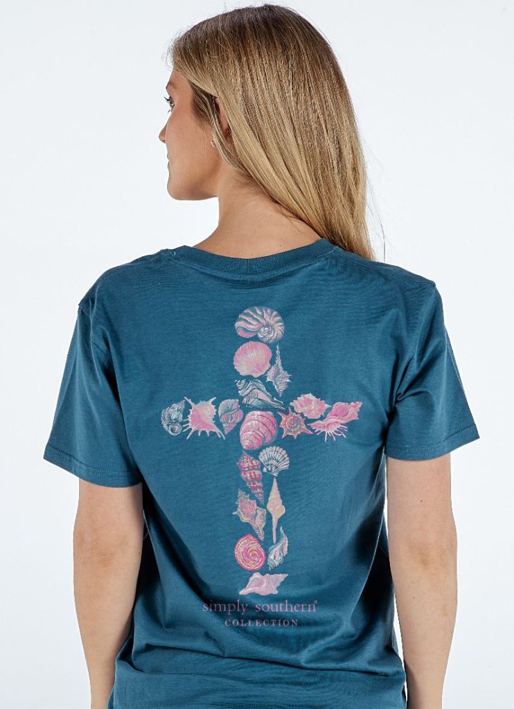 Simply Southern Shell Cross SS Tee