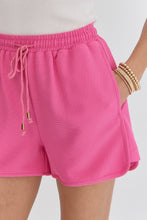 Load image into Gallery viewer, Putting Sugar on Me Ribbed Shorts Hot Pink