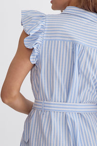 Off The Charts Stripe Midi Dress