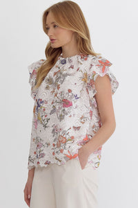 Hopelessly Romantic Floral Lace Blouse