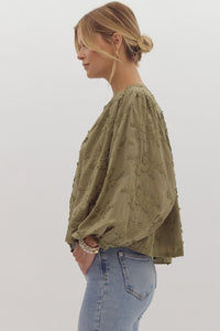 Not Like Us 3/4 Sleeve Floral Blouse