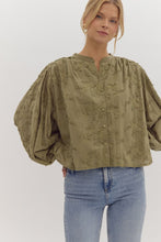 Load image into Gallery viewer, Not Like Us 3/4 Sleeve Floral Blouse