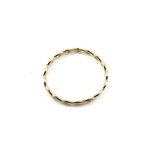 Erin Gray Resort Collection Waterproof Gold Woven Ring