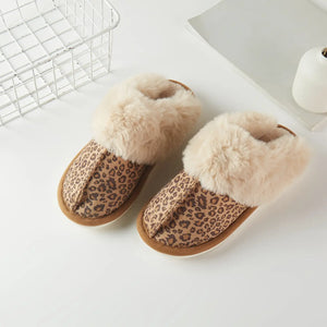 Comfy Faux Leopard Slippers