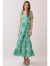 Load image into Gallery viewer, Forget You Striped Tie Shoulder Maxi Dress