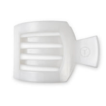 Load image into Gallery viewer, Teleties Large Flat Square Clip Coconut White
